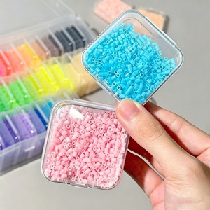 Perler Bead Storage <b>Box</b> Transparent <b>Small</b> Square 4.5x4.5x2cm Covered For Craft Jewelry Organizing - Product Image 1