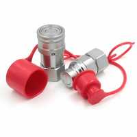 Raccord rapide hydraulique à face plate haute pression en acier au carbone 1/2\" NPT Interchangeable