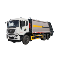 Camion à ordures compacteur diesel 6X4 à transmission manuelle pour l'assainissement environnemental