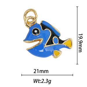 Animal Oil Drop Pendant Mixed Shapes Copper Plated For Necklace Making DIY Jewelry Accessories Dolphin Rabbit Dinosaur Giraffe - Product Image 2