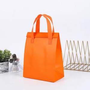 Sac isotherme portable réutilisable en PP non tissé avec feuille d'aluminium pour livraison de café et de repas, petit sac à emporter motif lettre - Product Image 5