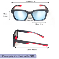 Lunettes de soleil rectangulaires en acétate personnalisées FUYUANDA pour hommes, de haute qualité, avec verres polarisés bleus, noirs et bruns, accessoires d'extérieur LK2202