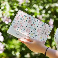 Carnet A5 en cuir PU rétro à fleurs créatif, nouvelle arrivée, mignon, pour étudiante, journal décoré, écriture facile, cadeau scolaire