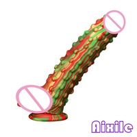 Dildo en silicone géant en forme d'animal, jouet pour adultes, plug anal d'entraînement et d'étirement, grand dildo fantaisie pour stimulation du point G et de la prostate