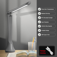 Mini lampe de lecture LED pliable sans scintillement lampe de bureau 1200mAh lampe de bureau rechargeable pour l'éclairage de la maison intelligente
