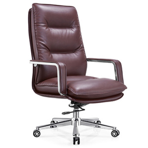 Executive Office <b>Chair</b> with Thick Sponge Padding Ergonomic Boss Computer <b>Chair</b> for Business Home Office Swivel Reclining - Product Image 3
