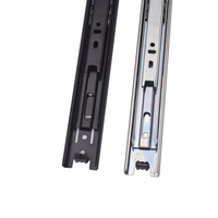 Glissière télescopique à 3 plis à extension complète de 35 mm avec roulement à billes pour tiroirs de meubles de chambre et d'hôpital Kelo Furniture Hardware