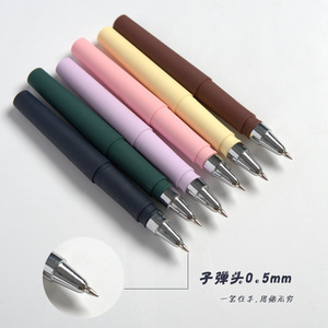Classique Simple Mini Poche Gel Stylo École Étudiant Macaron Écriture Gel Stylo avec Encre Noire 0.5mm Boule Papeterie En Gros - Product Image 5