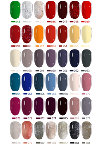 Esmalte de Uñas en Gel, Barniz Semipermanente con Purpurina, UV, LED, <span class=keywords><strong>Manicura</strong></span> Artística, 84 Colores, 12ml - Product Image 6