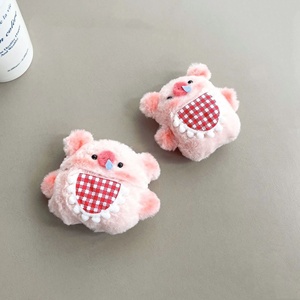 Étui pour écouteurs en peluche rose avec oreilles de <span class=keywords><strong>cochon</strong></span>, motif dessin animé, compatible avec les écouteurs Pro3 de 4e génération, <span class=keywords><strong>coque</strong></span> souple en silicone - Product Image 1
