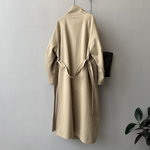 Nuovo Stile Primaverile <span class=keywords><strong>Trench</strong></span> Lungo <span class=keywords><strong>Monopetto</strong></span> da <span class=keywords><strong>Donna</strong></span> Cappotti Oversize alla Moda per Signora con Cintura - Product Image 2