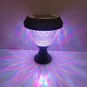 Nuovi <span class=keywords><strong>fari</strong></span> a pilastro solare lampada circolare quadrata esagonale a forma di cuore - Product Image 3