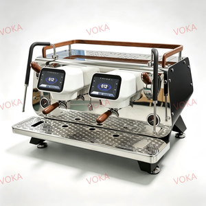Cafetera Comercial Doble con Bomba Italiana, PID, Pantalla HD Grande y Manómetros VK-7203, Caldera de Intercambio de Calor - Product Image 2