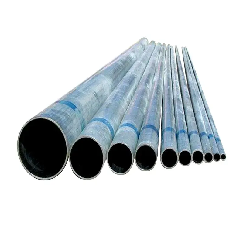factory direct sell 6 meter/5.8 meter galvanized steel pipe structural steel tube/scaffold galvanize seamless pipe