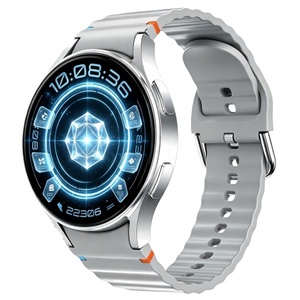 Montre connectée avec écran AMOLED 41-43 mm, boîtier en alliage d'aluminium, bracelet en silicone, écran tactile, GPS, NFC, suivi de santé, unisexe - Product Image 1