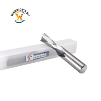 Fraise à queue spirale à 2 dents Warrior's Bit en carbure revêtu d'aluminium-étain, pour routeur CNC, OEM pour contreplaqué et bois dur