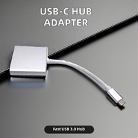 Nouvel adaptateur de concentrateur haute vitesse 3-en-1 de type C USB 3.0 compatible avec les tablettes de bureau téléphones mobiles ordinateur portable