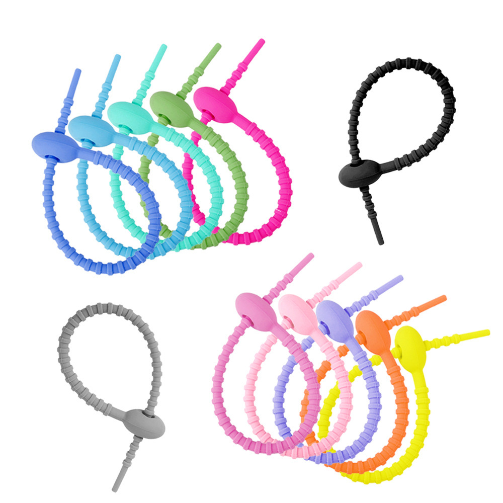 In Stock Acrylic Pencil Notebook Silicone Beaded Lanyard Keychain Student ID Neck Lanyard Image 4