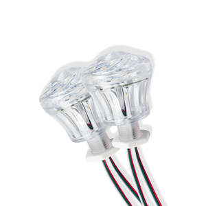 Không thấm nước Cabochon vui vẻ vui chơi giải trí Rides RGBW đầy đủ màu sắc <span class=keywords><strong>LED</strong></span> Pixel ánh sáng 60 mét 6018 24V ucs2904 3D Frosted Mũ <span class=keywords><strong>LED</strong></span> điểm ánh sáng - Product Image 1