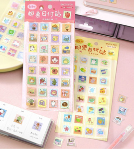 2 แผ่นต่อแพ็ค ซีรีส์ Daily Moments สไตล์เกาหลี น่ารัก ของตกแต่งสมุดแพลนเนอร์ลายสัตว์เลี้ยง วัสดุ PET แบบมีกาวในตัว ของตกแต่งวันหยุด - Product Image 3