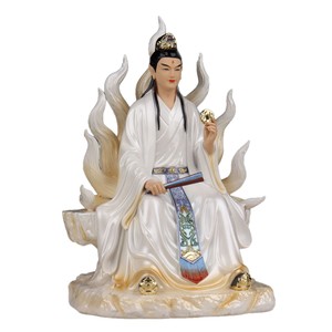 Nouvelles Statues de Bouddha : Figurine Assise de la Reine Renarde à Neuf Queues et des Neuf Filles, Ornements pour la Maison et le Salon, Vente en Gros - Product Image 5
