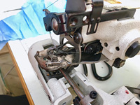 Machine à coudre industrielle de haute qualité de marque allemande MAIER, machine à point invisible d'occasion, machine à ourler pour pantalons de costume