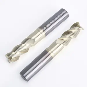 Huhao CNC công cụ Carbide End phay Cutter 3 Flute phay Cutter rắn Carbide End Mill cho nhôm h04232701