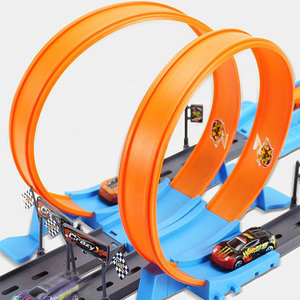 Nouvelle fente bricolage assembler vitesse course piste 360 degrés boucles fente jouets éjection <span class=keywords><strong>voiture</strong></span> catapulte jouet - Product Image 3