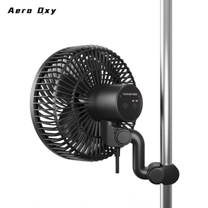 Ventilateur à pince pour tente de culture de 6 pouces, moteur EC personnalisé silencieux, 10 vitesses de vent dynamiques et oscillation à 3 niveaux, étanche - Product Image 3