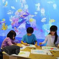Table interactive de peinture magique d'intérieur, table tactile, projection murale, projecteur, jeu éducatif pour enfants