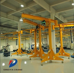 Grue à flèche rotative Dingya 2T avec palan électrique radiocommandé, moteur portable pour atelier, élévateur mobile rotatif CE - Product Image 4