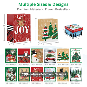 Cajas de regalo de cartón navideño de lujo Premium respetuosas con el medio ambiente, diseños de vacaciones impresos personalizados, regalo de Respuesta Rápida - Product Image 2