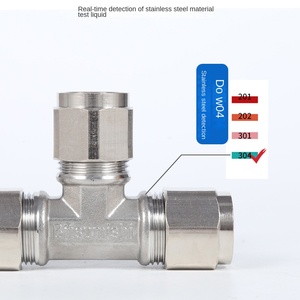 ข้อต่อตรงแบบไม่ต้องตอก รุ่น 304 สแตนเลส สำหรับเชื่อมต่อสายไฟภายในและภายนอก ข้อต่อรูปตัว L 4/6 จุด ท่อร่วมน้ำ - Product Image 2