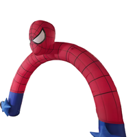 Énorme porte d'arches d'araignée de dessin animé gonflable de haute qualité pour les événements à thème d'enfant décoration de fête arc gonflable entrer dans le Tunnel de porte