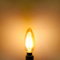 Ampoule LED C32 C35 2w 4w 6w Ampoule LED vintage 2700K Verre clair Ampoule Smart Edison