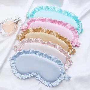 NEW Trend 2024 silk eye mask home travel office sleeping eye mask sweet night sleep eyemasks