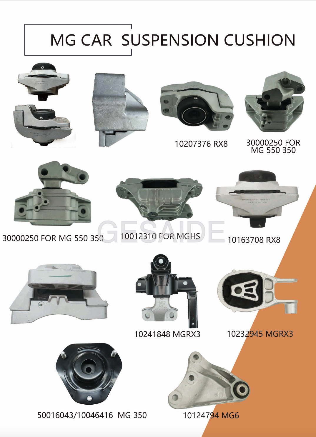 Car Front Fender 10339683-SEPP for MG ROEWE MGRX8 Spare Parts