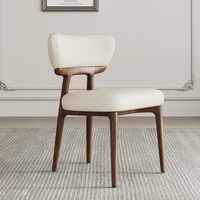 Chaise de salle à manger moderne et minimaliste en bois massif Chaise de loisirs au design simple pour la maison Chaise en bois pour usage domestique