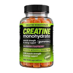 Créatine monohydratée en marque privée OEM, gommes à la pectine sans sucre, végétaliennes, complément nutritionnel sportif pour la musculation, adultes, fitness - Product Image 1