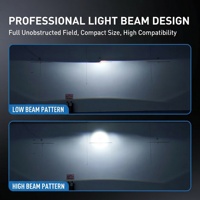 Nuevo Faro Delantero Bi-LED HADUDU de 12V y 1.8 Pulgadas, 200W, 6000K, con 2 Lentes de Láser Directo de Alta Intensidad para Automóvil y Motocicleta