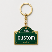 Porte-clés personnalisés en gros de haute qualité, symboles de Paris, souvenirs de voyage en France, promotionnels