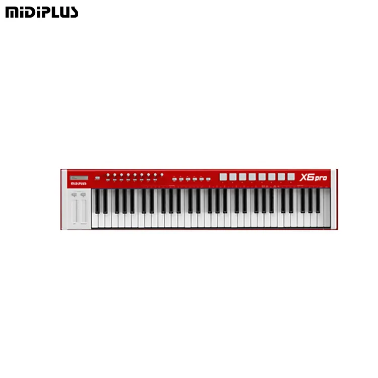 Midiplus X6 pro Keyboard elektrik USB fleksibel, instrumen musik pengontrol Midi Digital 61 kunci Piano elektrik untuk Studio