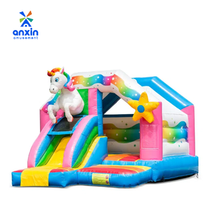 Castillo Inflable, Brincolín Inflable Combinado, Castillo Inflable con Tobogán a Precio Económico - Product Image 1
