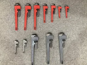 Hot Sale Heavy Duty Adjustable American Handle Spanner Straight Aluminum Pipe Wrench