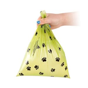 Sacs à crottes de chien biodégradables compostables à 100% en amidon de maïs imprimés sur mesure - Product Image 1
