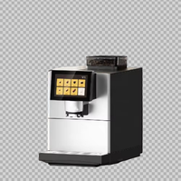 Machine à café automatique électrique à écran tactile haute capacité pour les entreprises | Brasseur et moulin à expresso tout-en-un
