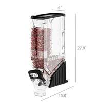 Approvisionnement d'usine Distributeur de noix en vrac transparent Alimentation par gravité acrylique Distributeur de nourriture en vrac Bin Distributeurs de noix de bonbons de céréales
