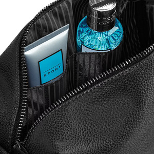 Sacs cosmétiques de voyage sur mesure fabriqués en usine OEM, en cuir de qualité supérieure, avec fermeture éclair, pochette de maquillage portable pour les soins de la peau, les articles de toilette et la beauté - Product Image 6