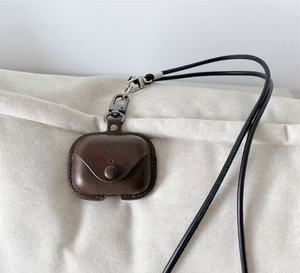 Cordoncino solido in pelle retrò per <span class=keywords><strong>Apple</strong></span> per AirPods Pro/2/3/4 accessori protettivi per cuffie per auricolari Bluetooth - Product Image 6