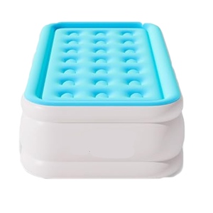 Kasur Angin Tiup Ukuran Tunggal Tahan <span class=keywords><strong>Air</strong></span> untuk Pantai, Hiking, dan Relaksasi dengan Permukaan Lembut - Product Image 2